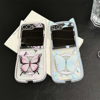 Cute Butterfly Magnetic Case for Galaxy Z Flip