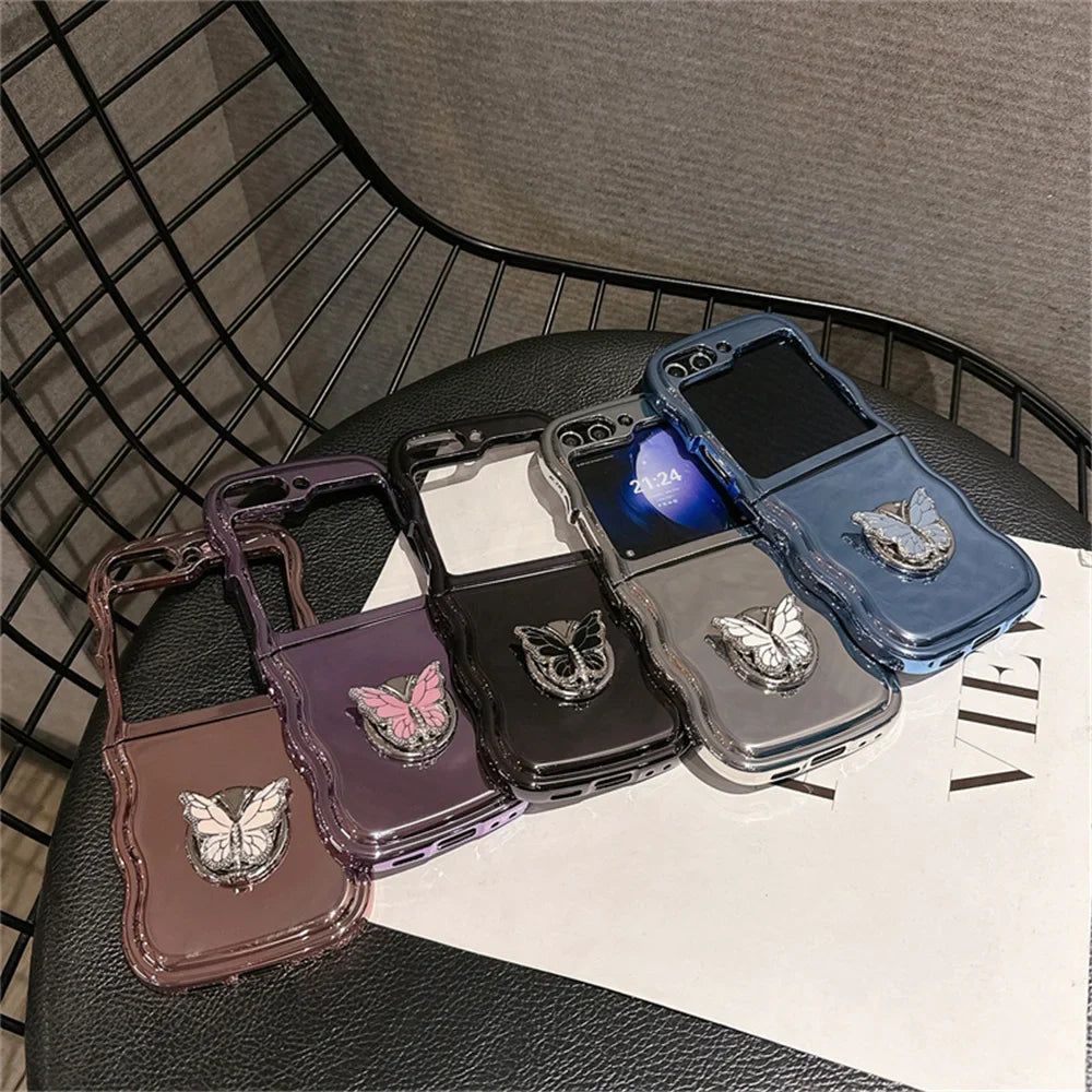 Luxury Butterfly Rotating Case for Samsung Galaxy Z Flip Series