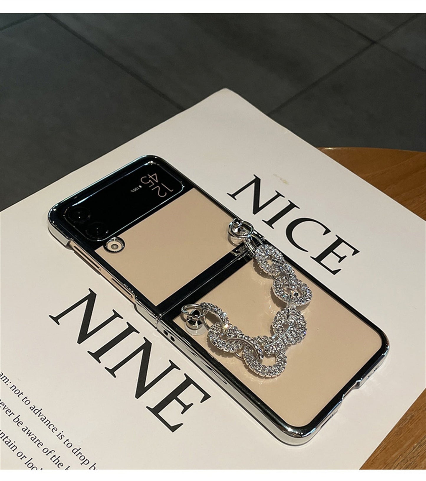 Luxury Case With Rhinestone Bracelet for Samsung Galaxy Z Flip 4