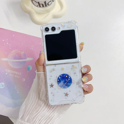 Cute Clear Star Case For Samsung Galaxy Z Flip 5