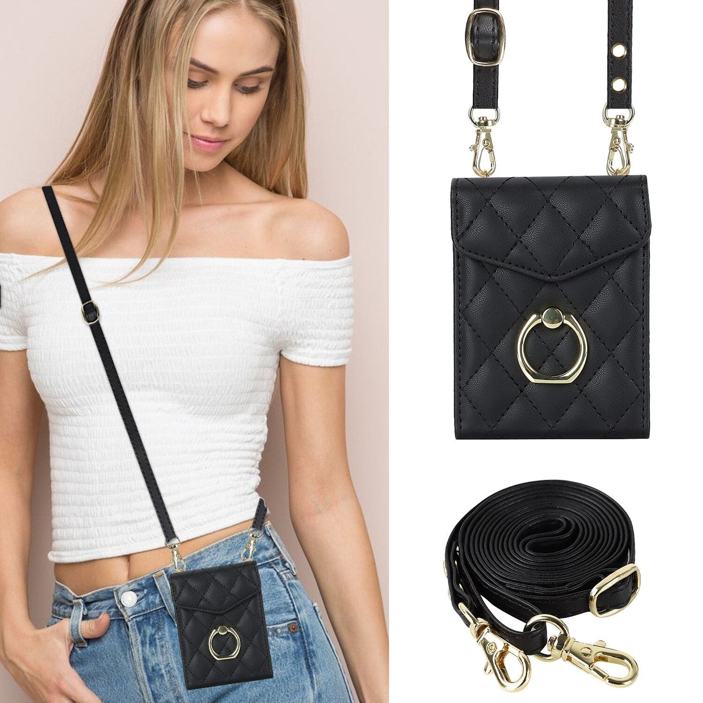 Luxury Wallet Leather Phone Case For Galaxy Z Flip