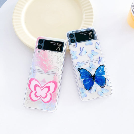 Butterfly Painted Shockproof Case For Samsung Galaxy Z Flip 4