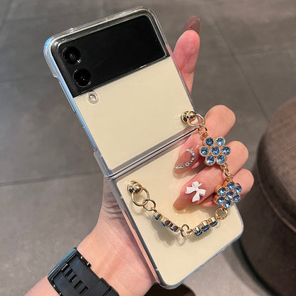 Luxury Rhinestone Bracelet Case For Samsung Galaxy Z Flip 4