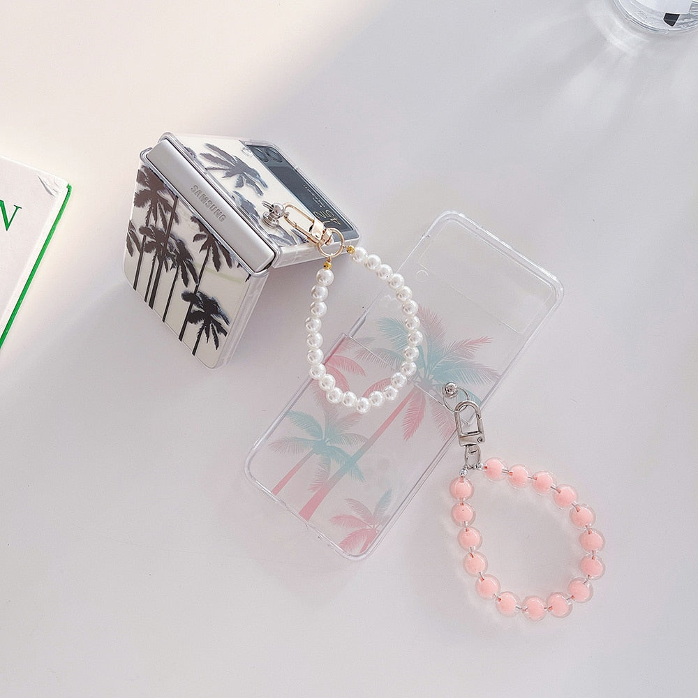 Simplicity Coconut Tree Phone Case For Samsung Galaxy Z Flip 4