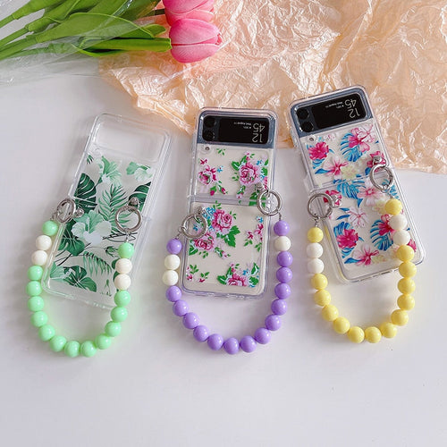 Cute Colorful Flowers Slim Case For Samsung Galaxy Z Flip 4 5G