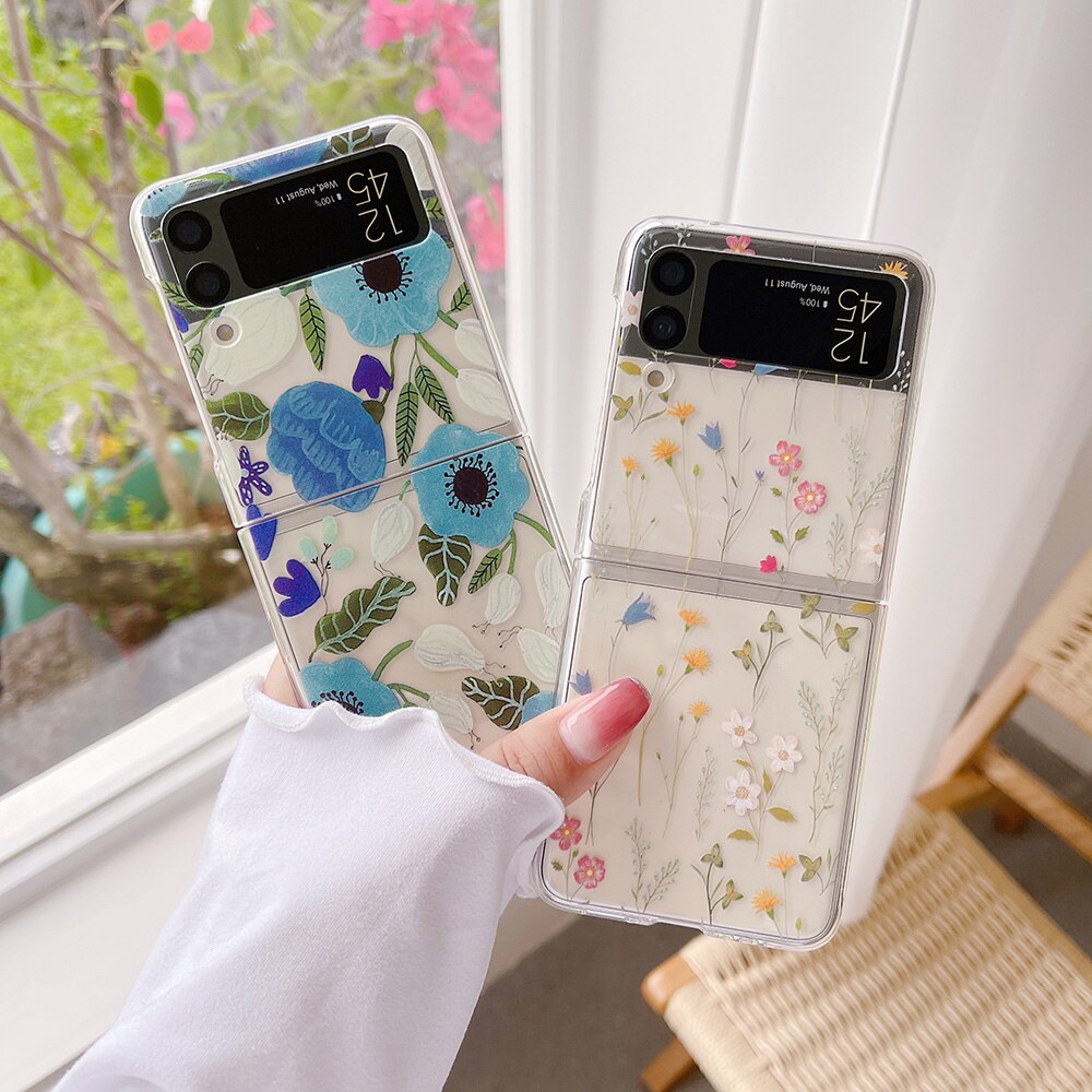 Cute Flowers Case For Samsung Galaxy Z Flip 3 & 4