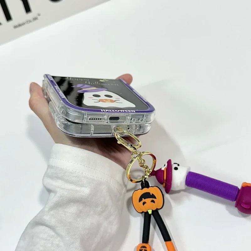 Happy Halloween Ghost Case for Samsung Galaxy Z Flip 3/4/5/6