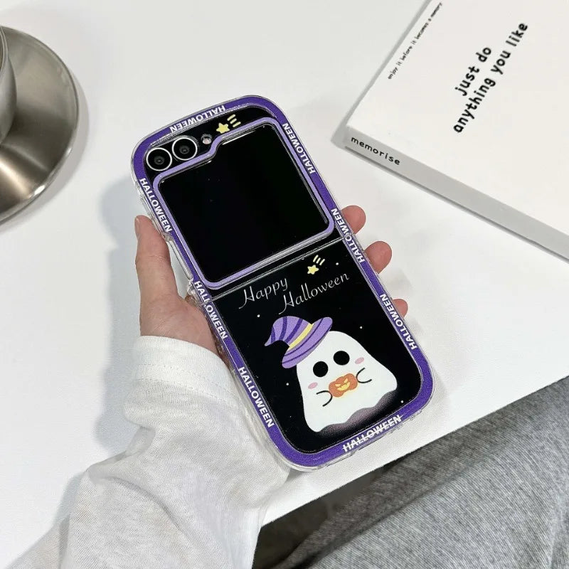 Happy Halloween Ghost Case for Samsung Galaxy Z Flip 3/4/5/6