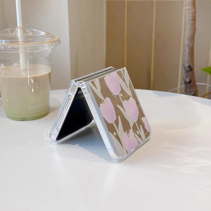 Tulip Flower Mirror Case for Samsung Galaxy Z Flip 3/4/5