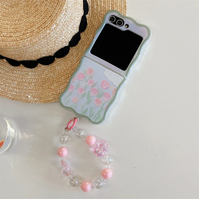 Cute Tulip Flower Case for Samsung Galaxy Z Flip 3/4/5