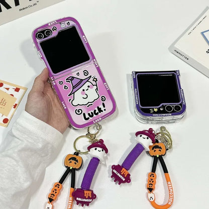 Happy Halloween Ghost Case for Samsung Galaxy Z Flip 3/4/5/6