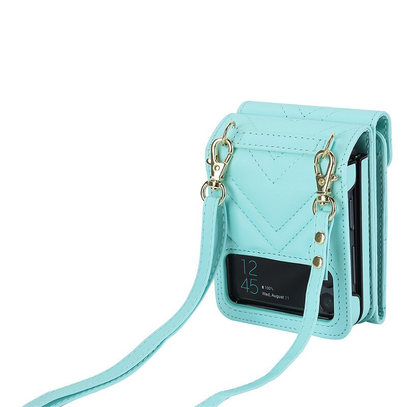 Luxury Crossbody Wallet Case for Samsung Galaxy Z Flip