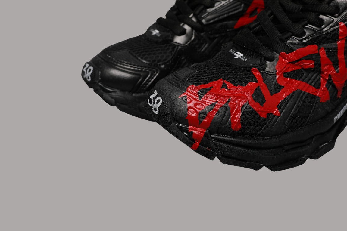 BLCG Runner Black Red Graffiti