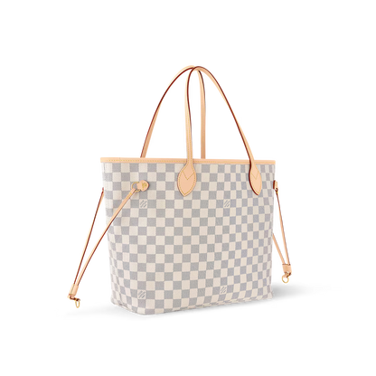 Never full MM Damier Azur Canva