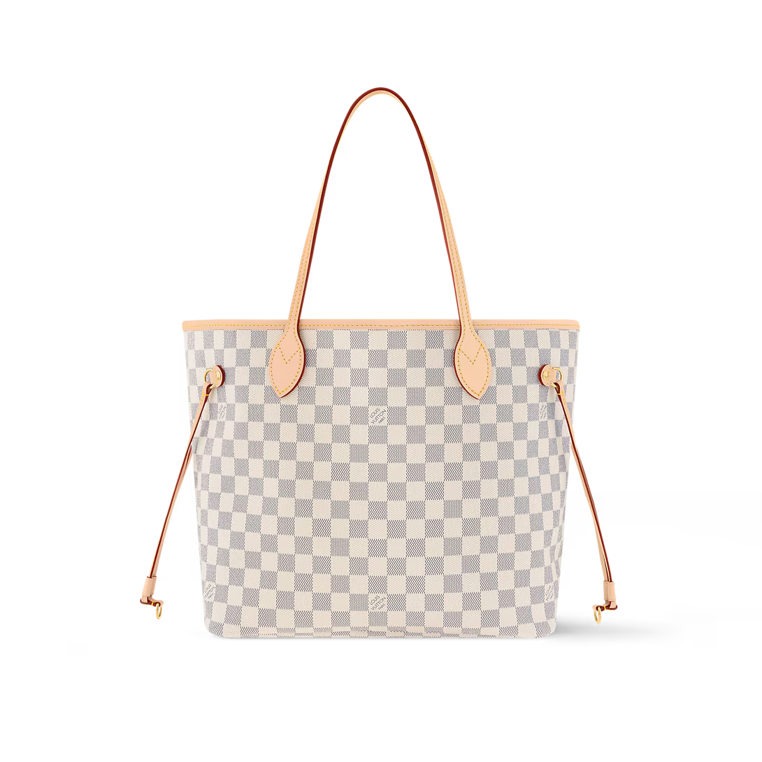 Never full MM Damier Azur Canva