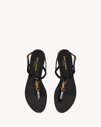 Cassandra patent leather sandals