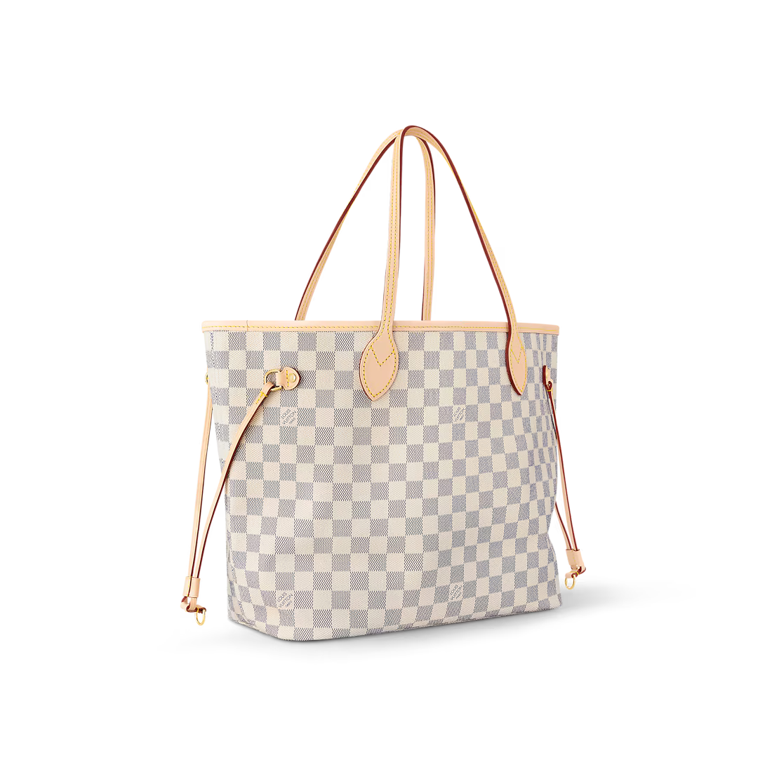 Never full MM Damier Azur Canva