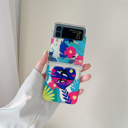 Full Protection Smile Flower Case For Samsung Galaxy Z Flip 4