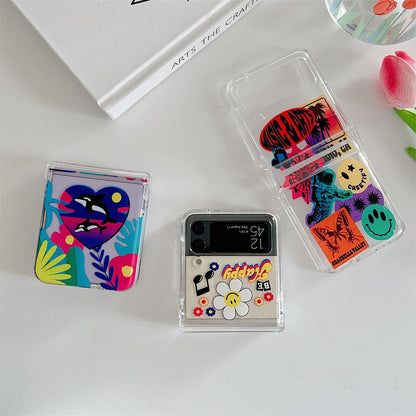 Full Protection Smile Flower Case For Samsung Galaxy Z Flip 4