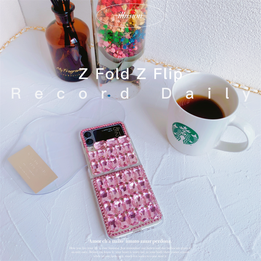 Luxury Pink Case for Galaxy Z Flip 4