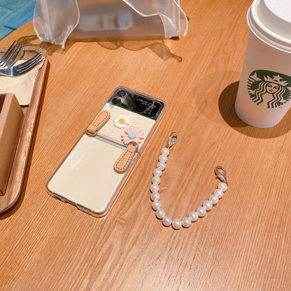 Flower Bracelet Phone Case For Samsung Galaxy Z Flip 4