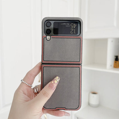 Fashion Joint name Lychee Case for Samsung Galaxy Z Flip 4