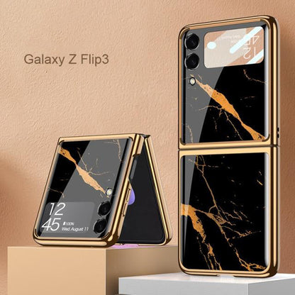 Luxury Marble Case For Z Flip 4