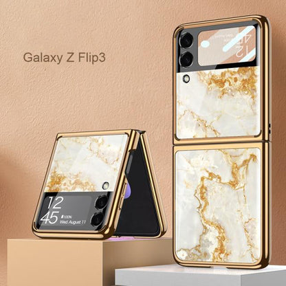 Luxury Marble Case For Z Flip 4