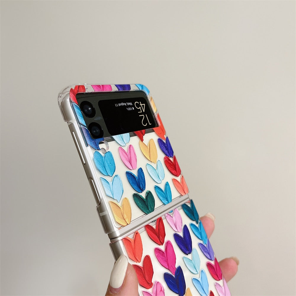 Colorful Oil Painting Case For Samsung Galaxy Z Flip 4