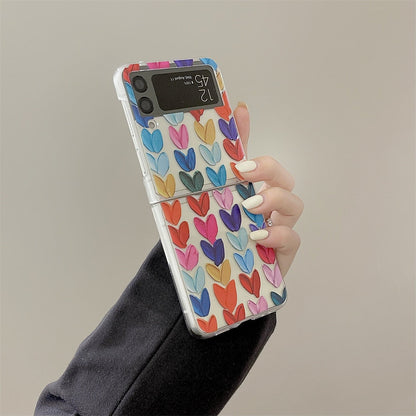 Colorful Oil Painting Case For Samsung Galaxy Z Flip 4