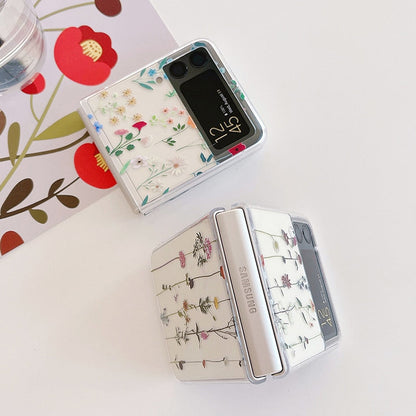 Cute Flowers Phone Case For Samsung Galaxy Z Flip 4