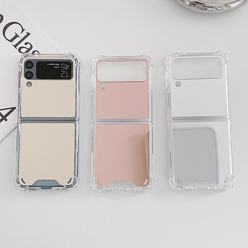Shockproof Mirror Phone Case For Samsung Galaxy Z FLIP 4 5G