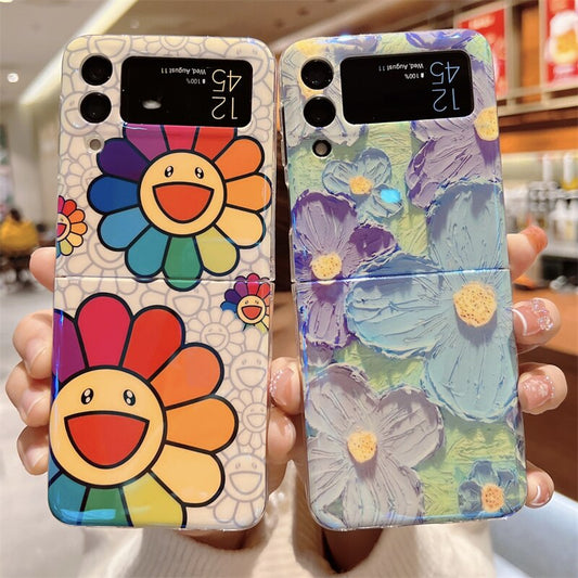Colorful Smile Flower Case For Samsung Galaxy Z Flip 4