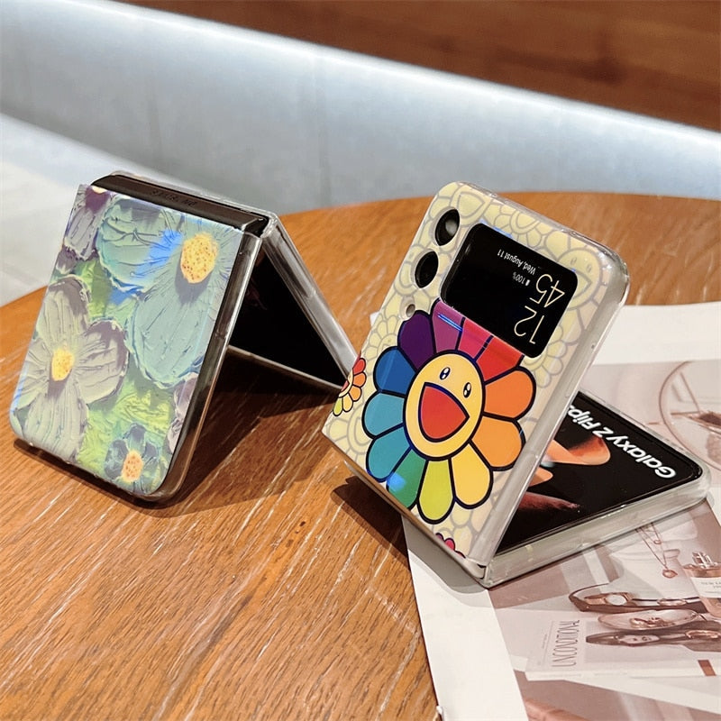 Colorful Smile Flower Case For Samsung Galaxy Z Flip 4
