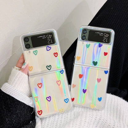 Cute Love Heart Case for Samsung Galaxy Z Flip 4