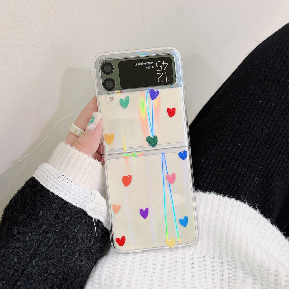 Cute Love Heart Case for Samsung Galaxy Z Flip 4