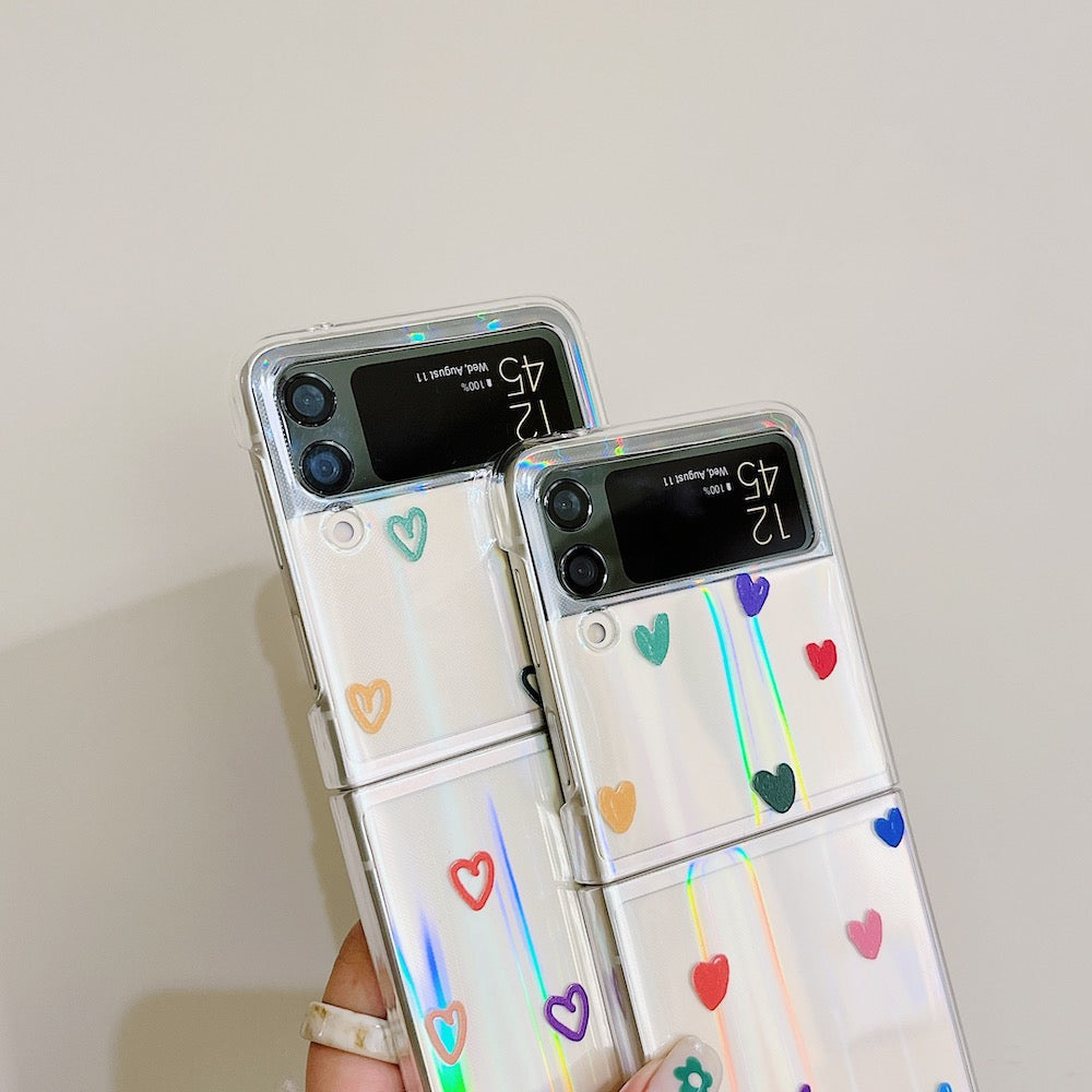 Cute Love Heart Case for Samsung Galaxy Z Flip 4