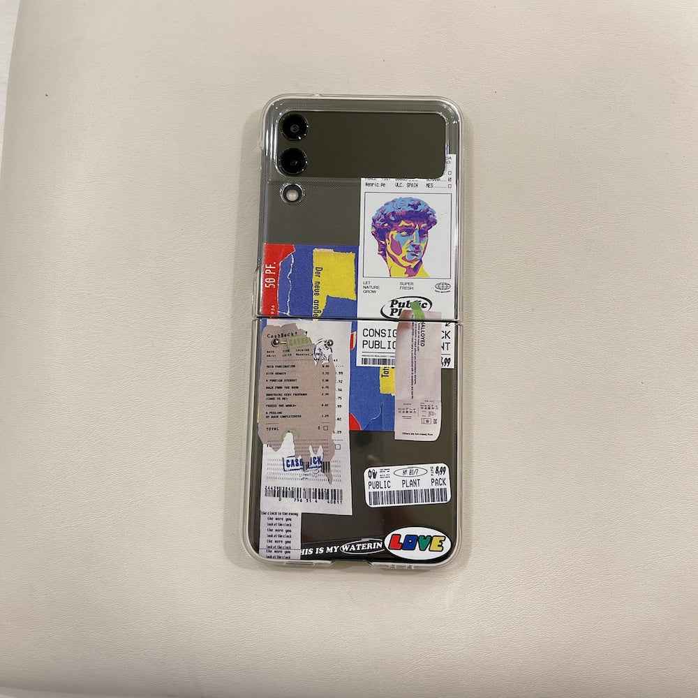 Print Tags Case for Samsung Galaxy Z Flip 4