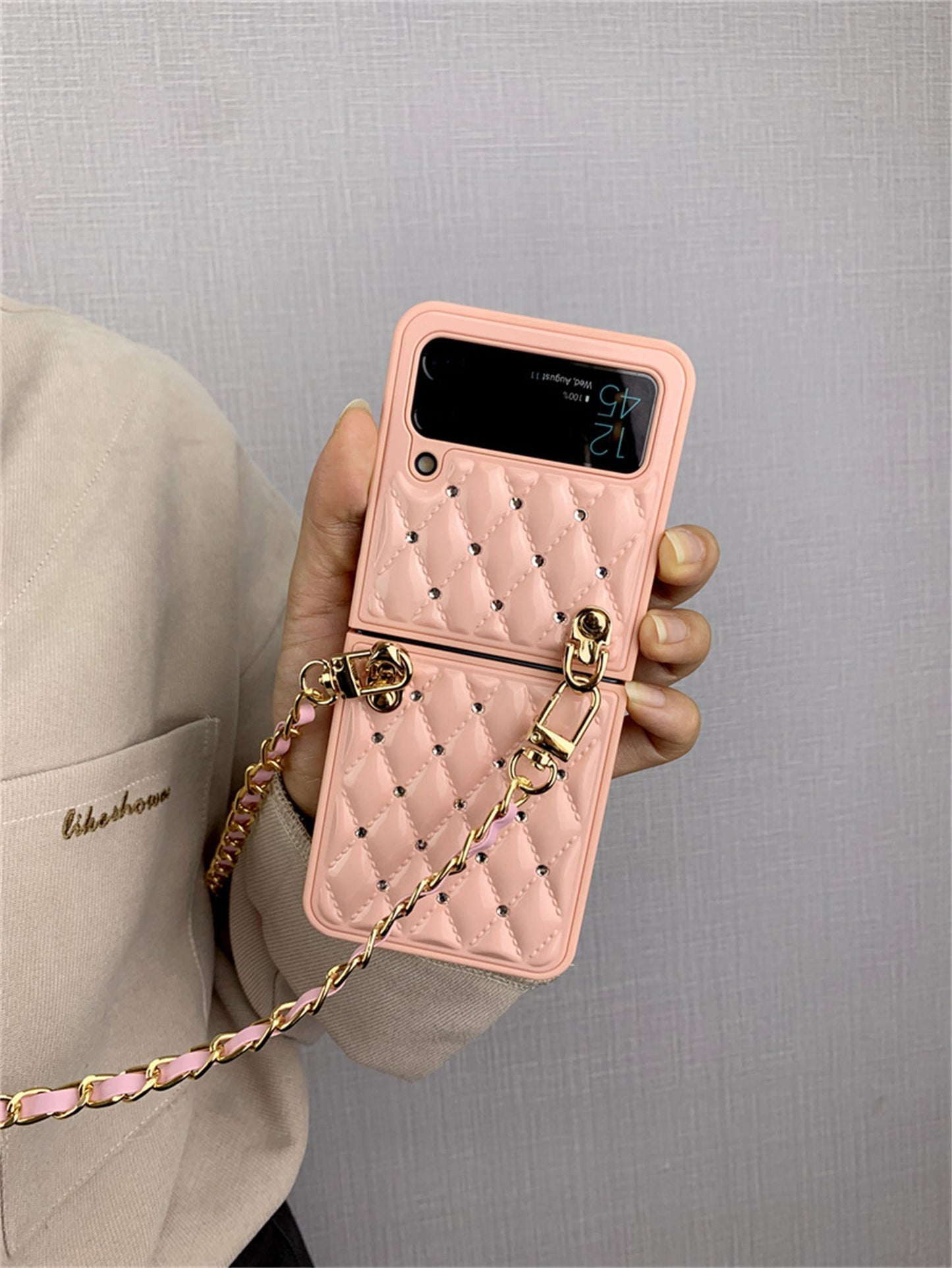 Luxury Crossbody Leather Case for Samsung Galaxy Z Flip 4 5G