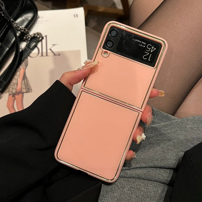 Plating Acrylic Phone Cover For Galaxy Z Flip 4 5G