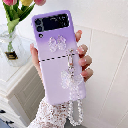 Cute Butterfly Bracelet Case for Samsung Galaxy Z Flip 4