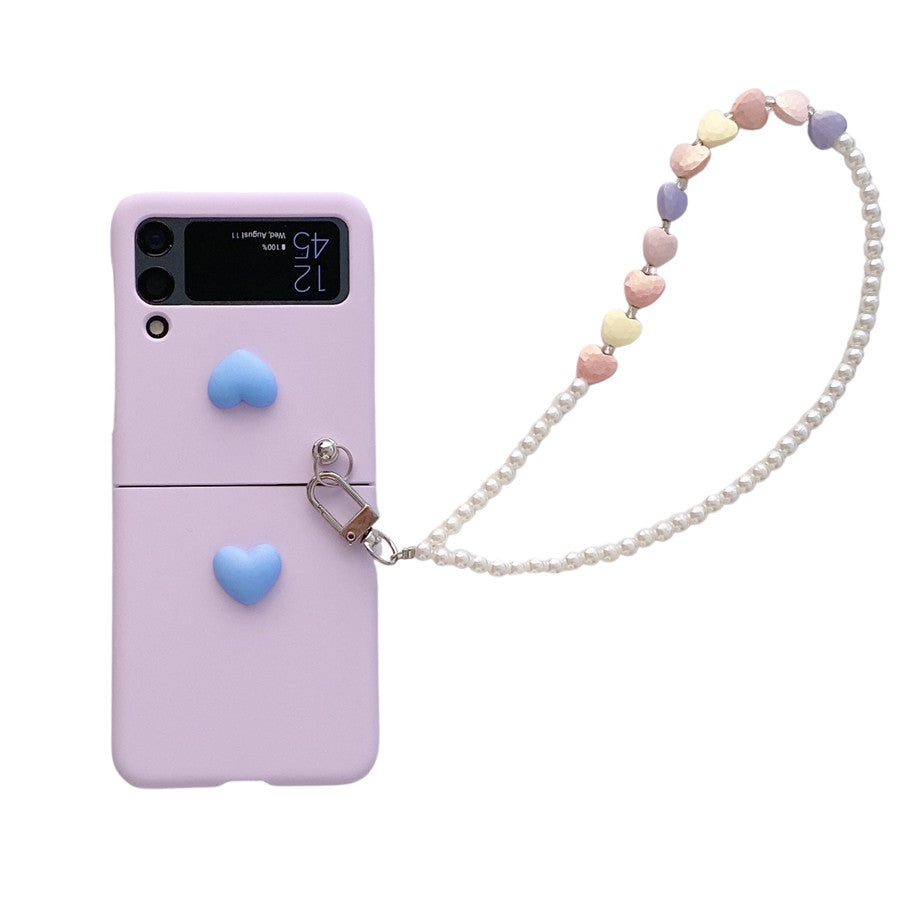 Love Pearl Chain Case for Samsung Galaxy Z Flip 4 5G