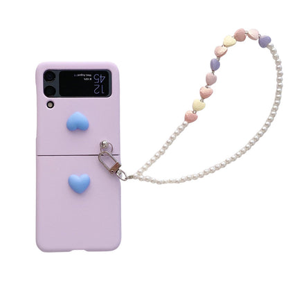 Love Pearl Chain Case for Samsung Galaxy Z Flip 4 5G