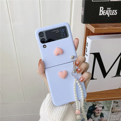 Love Pearl Chain Case for Samsung Galaxy Z Flip 4 5G