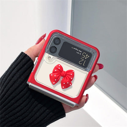 Red 3D Shockproof Case for Galaxy Z Flip 4 5G