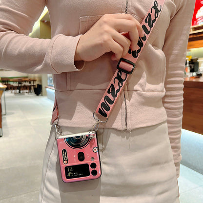 Retro Shoulder Strap Case For Samsung Galaxy Z FLIP 4