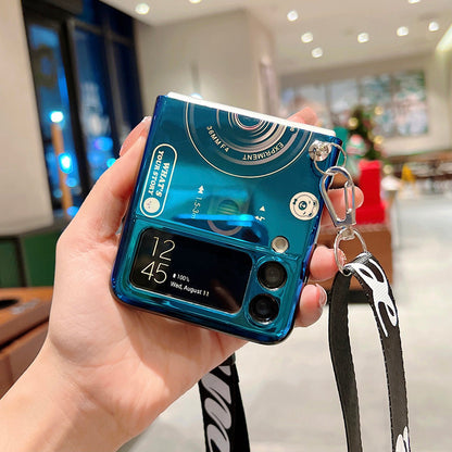 Retro Shoulder Strap Case For Samsung Galaxy Z FLIP 4