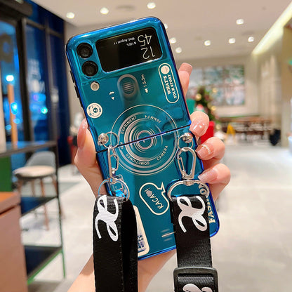 Retro Shoulder Strap Case For Samsung Galaxy Z FLIP 4